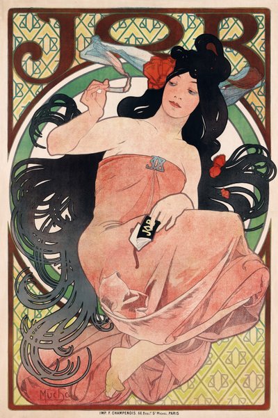 香烟纸 作者 Alphonse Mucha